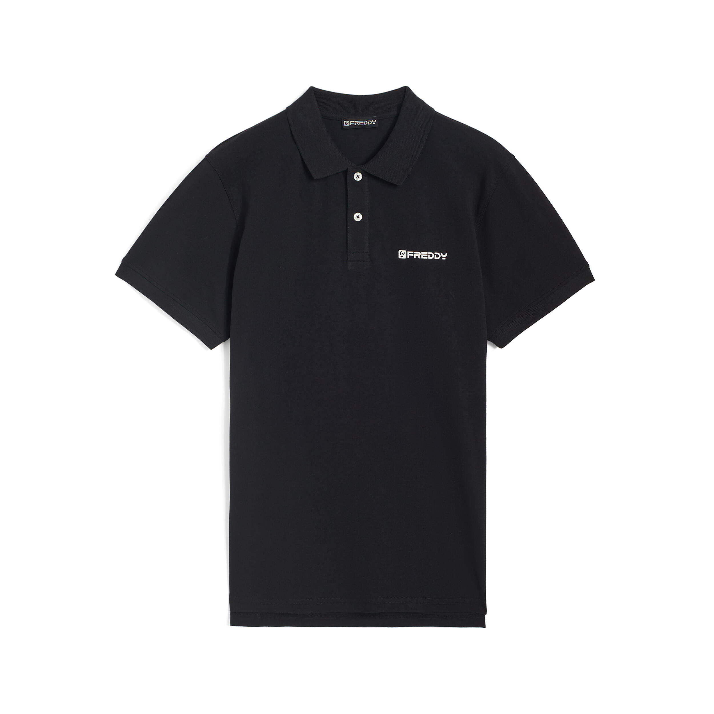 Freddy - Polo 100 % Coton À Manches Courtes Pour Homme, Au Design Minimaliste - Polo Manches Courtes - Noir - 48 Xl - Decathlon