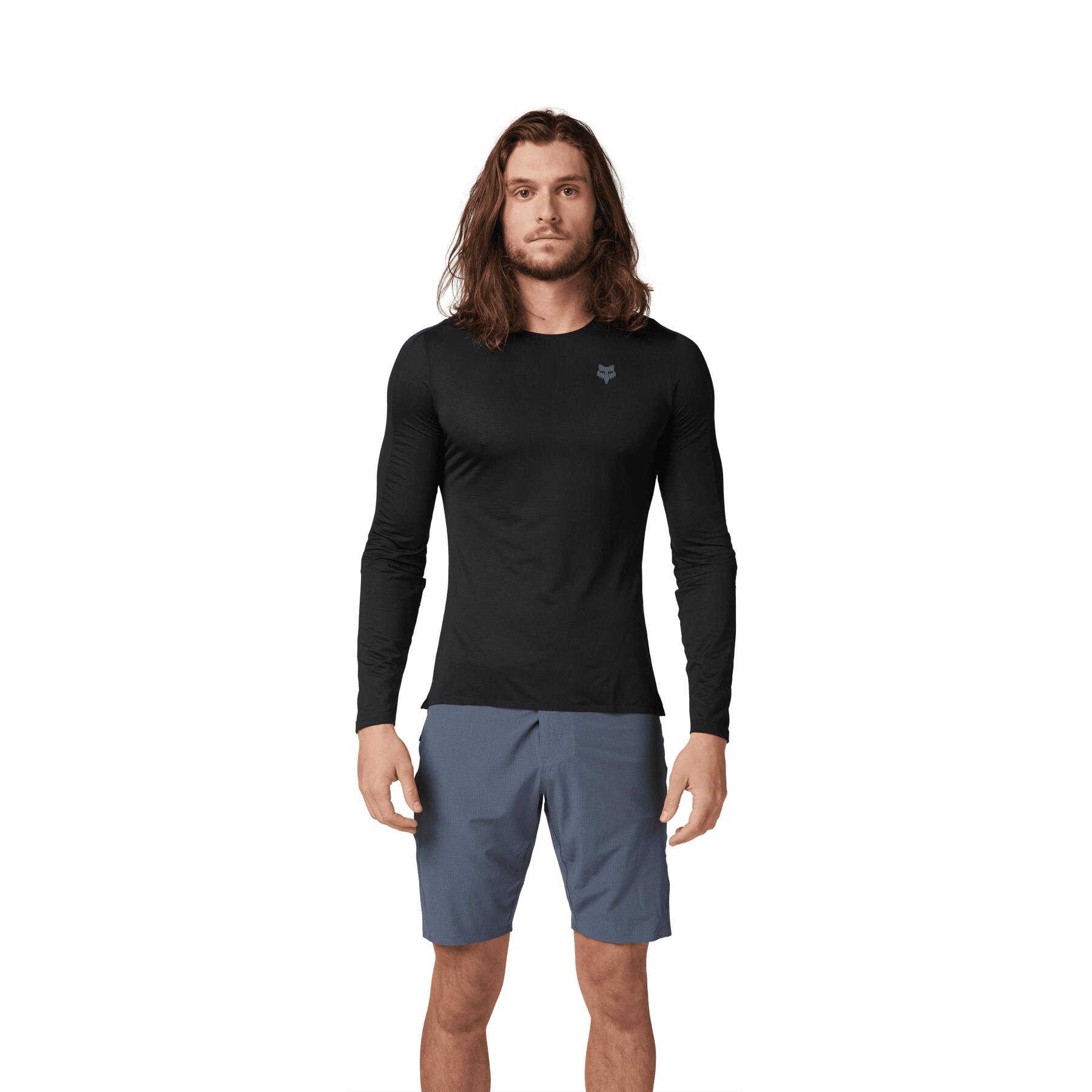 Flexair Ascent Long Sleeve Jersey - Black 3/5
