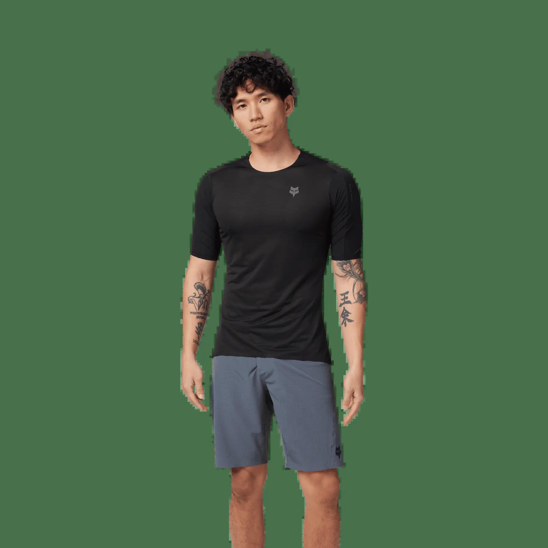 Flexair Ascent Short Sleeve Jersey - Black 3/5