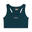 Brassière de sport en tissu technique avec logo couleur bronze