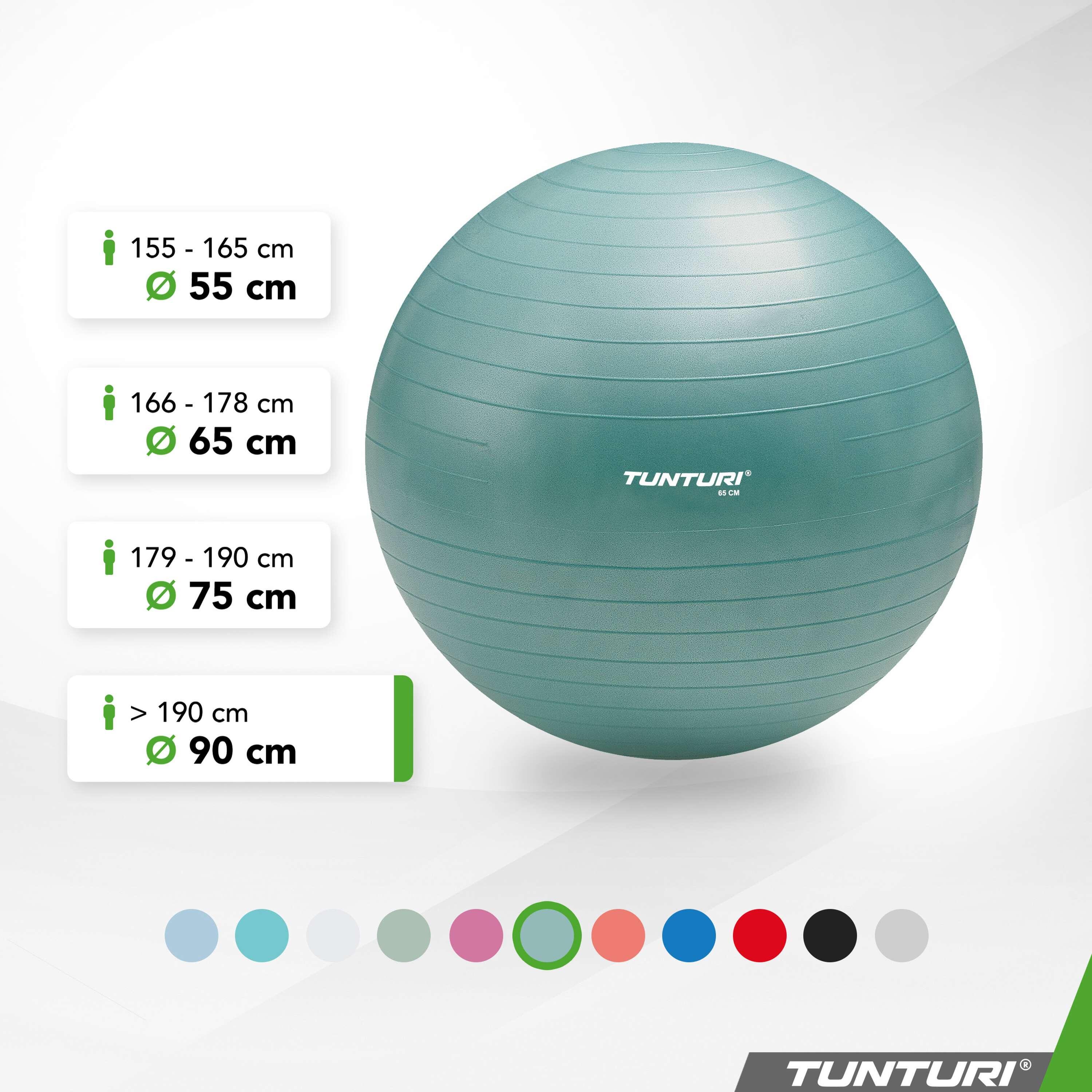 Fitnessball - Yogaball - Gymnastikball - Pilatesball - Belastbar bis 220 kg 2/7