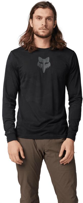 Ranger Tru Dri Long Sleeve Jersey - Black 3/4