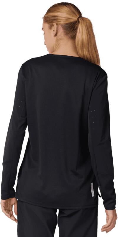 Women's Defend Long Sleeve Jersey - Black 4/4