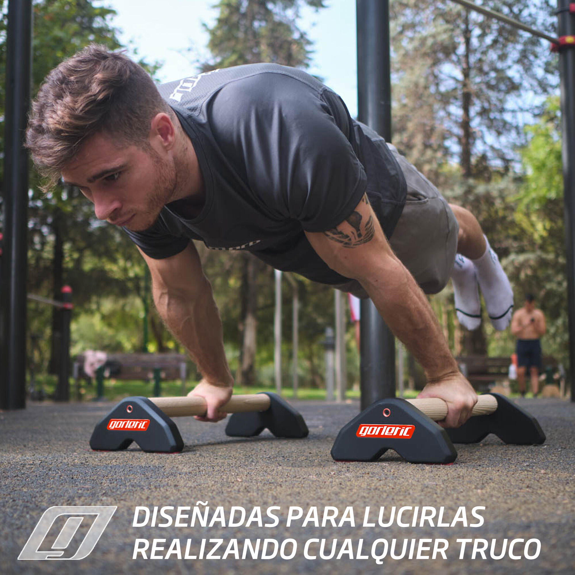 Paralelas LowFit Pro Calisthenics Gorletic (rojas) 7/7