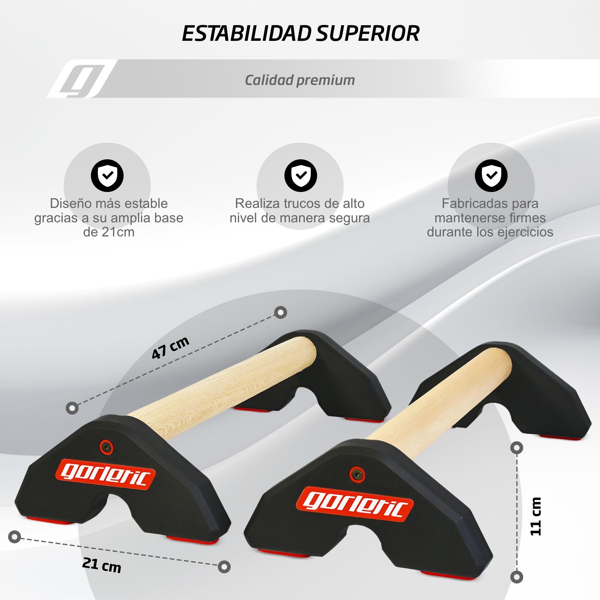 Paralelas LowFit Pro Calisthenics Gorletic (rojas) 5/7