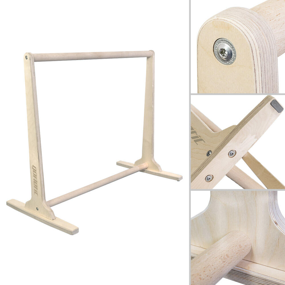 Barra Paralela Front Lever 110CM Gorletic - Natural 2/7