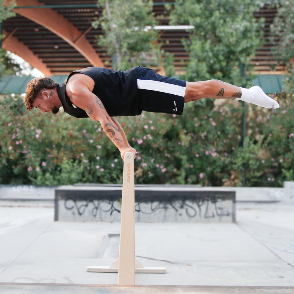 Barra Paralela Front Lever 110CM Gorletic - Natural 6/7