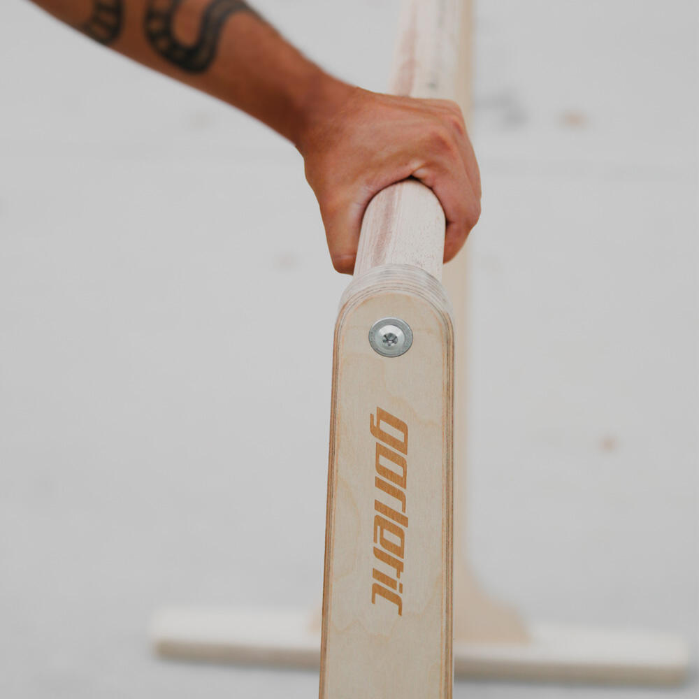 Barra Paralela Front Lever 110CM Gorletic - Natural 7/7