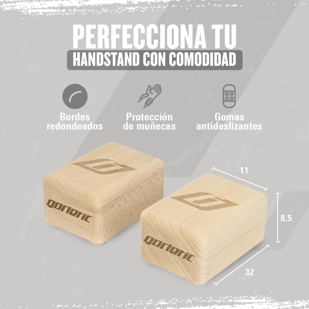 Bloques de Handstand Gorletic Antideslizantes 4/6
