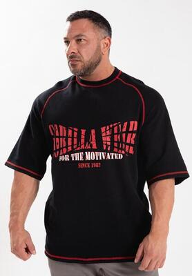 Finley oversized t-shirt - zwart/rood