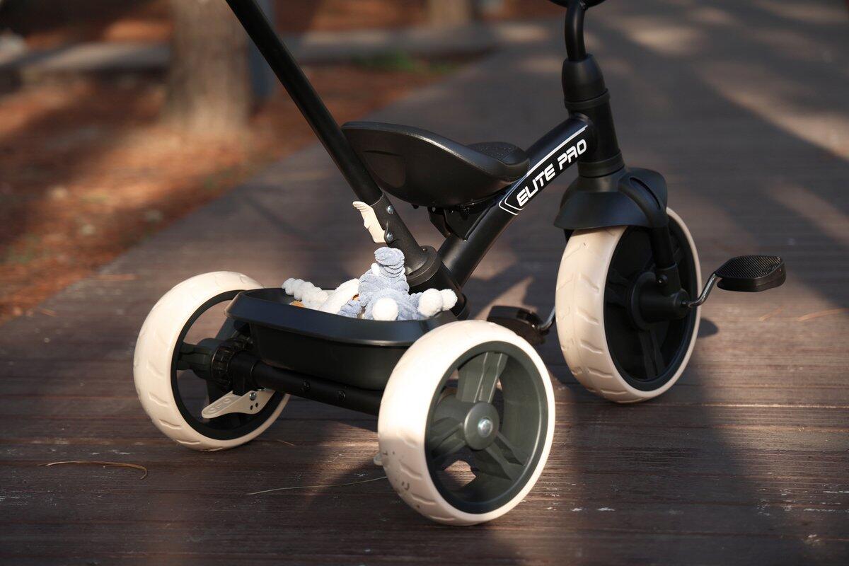 Tricycle Évolutif Qplay Stager 2 En 1 - Vélo D'Équilibre Et Trike Avec Barre De Poussée - Enfants 1 à 4 Ans - Design Moderne
