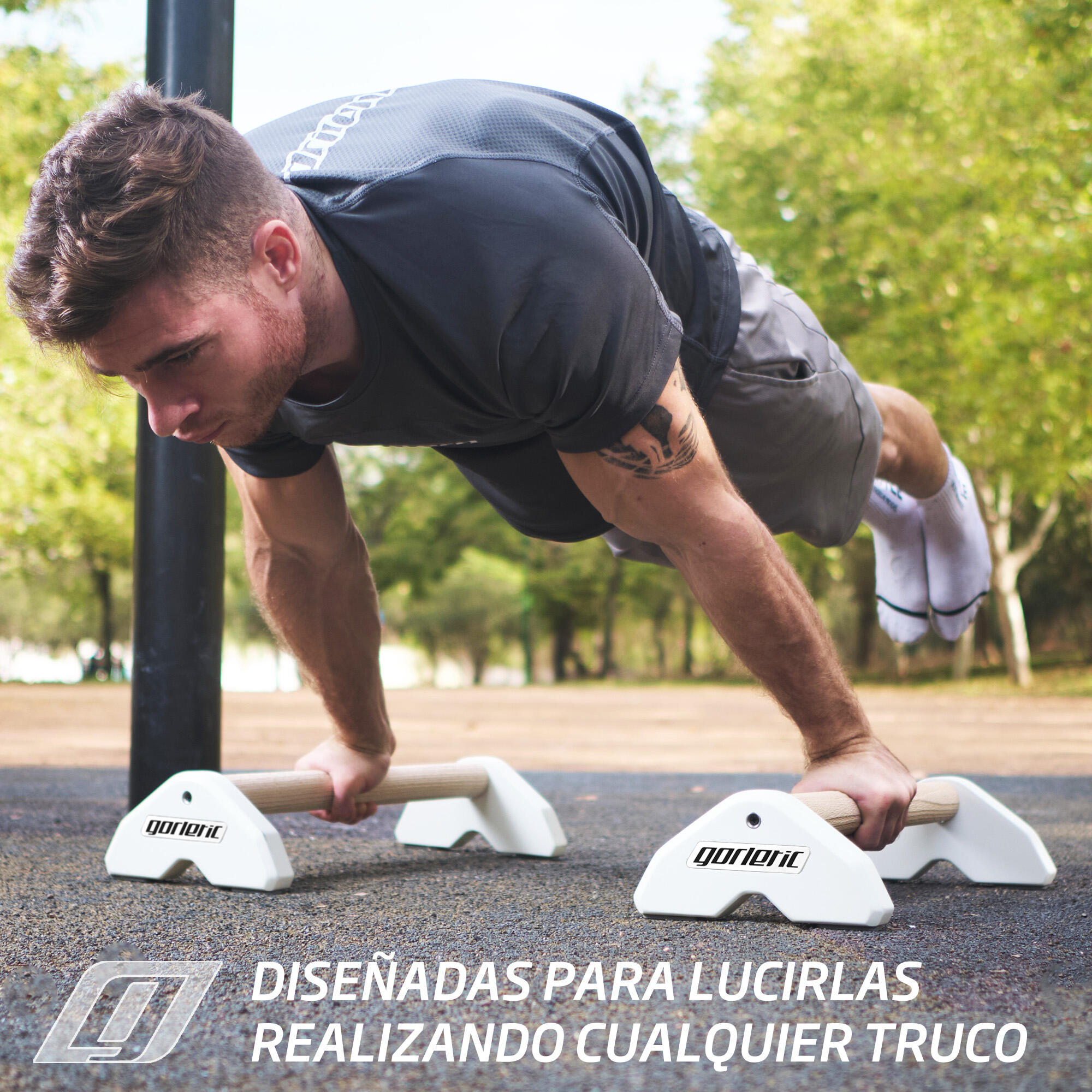 Paralelas LowFit Pro Calisthenics Gorletic (blancas) 7/7