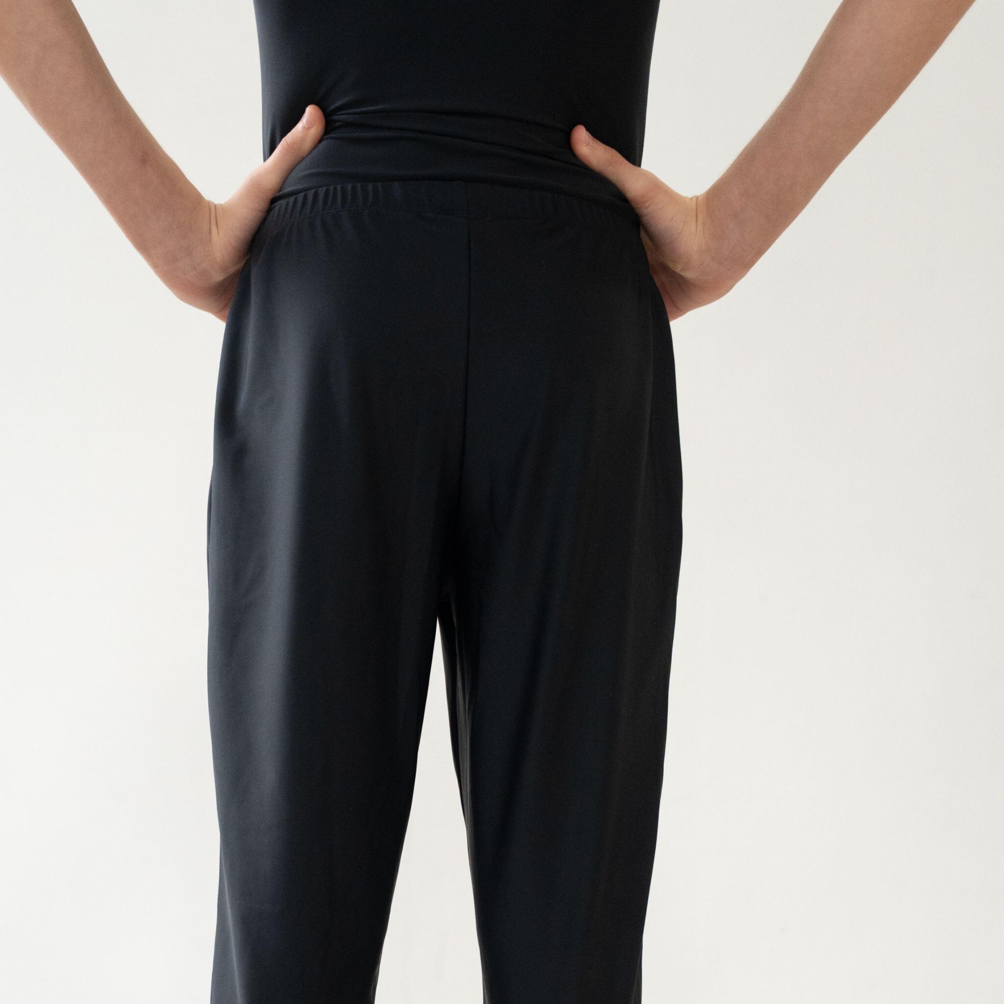 Pantaloni da ginnastica neri, ragazzi 3/6