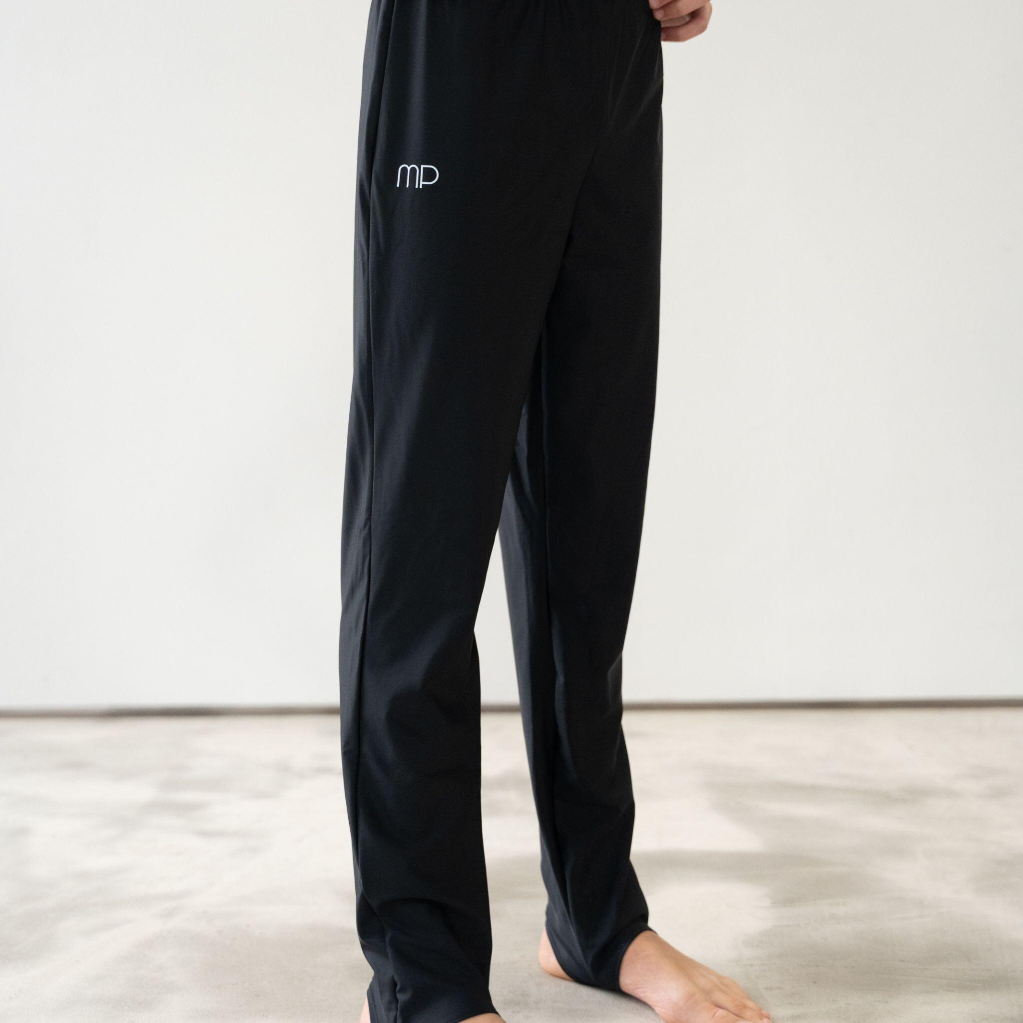 Pantaloni da ginnastica neri, ragazzi 2/6