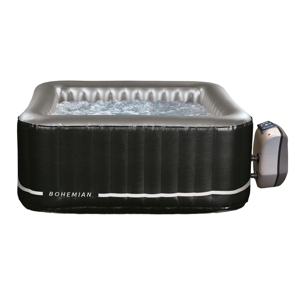 NETSPA Opblaasbare Bohemian Vierkante Spa 2+2 Personen 158x70cm - Gelamineerd PVC