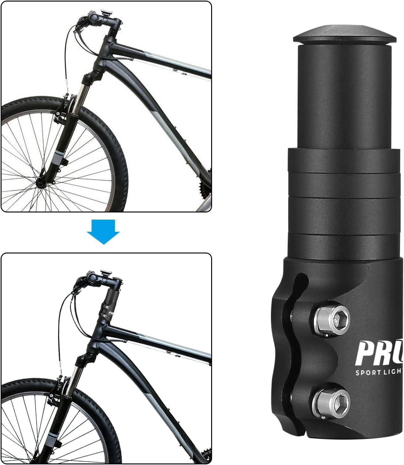 Pro LT Verstelbare Stuurpen Zwart 31.8 mm