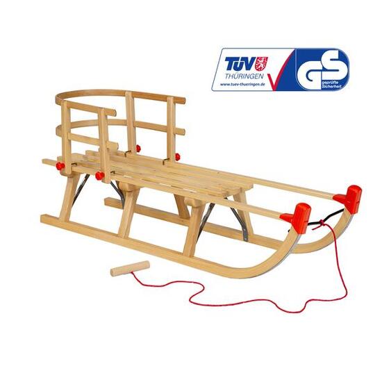 Zestaw sanki drewniane AD324 D110 + AD302 oparcie + AD300 sznurek