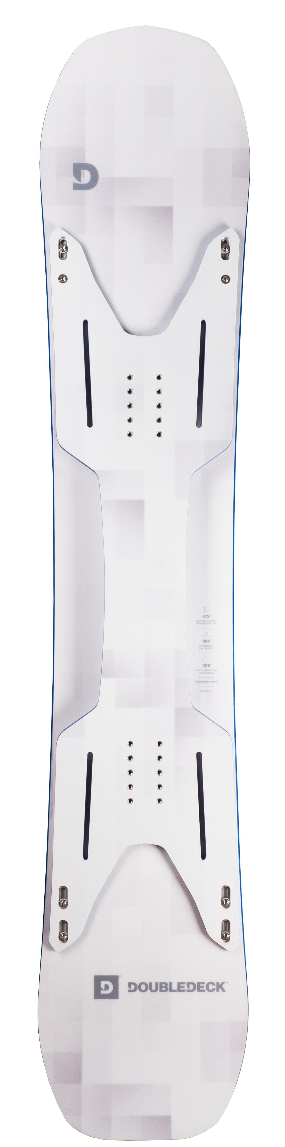 DOUBLEDECK SNOWBOARDS Carving D, Bianco