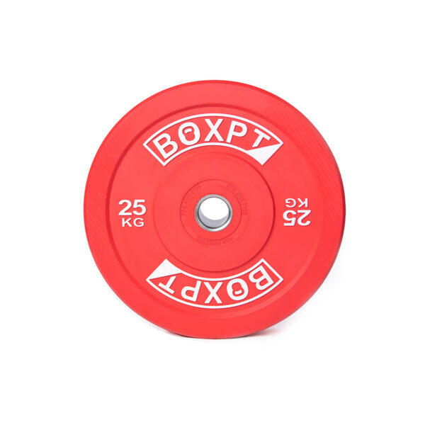 Boxpt Equipment - Bumper Coloré - Poids De Musculation - Rouge - 25 Kg - Decathlon