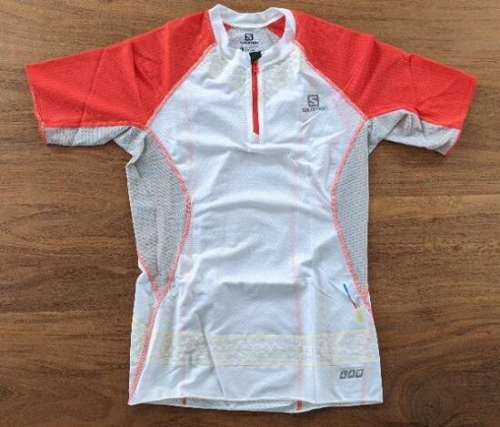 Tussen Particulieren - salomon slab exo compressie tshirt wit L