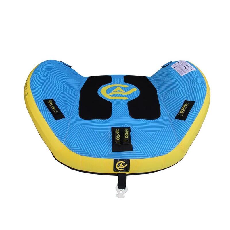 Bouée gonflable tractée BEAGLE 67x64" 2 Personnes PVC 26G/0.6mm Bleu Nylon 420D