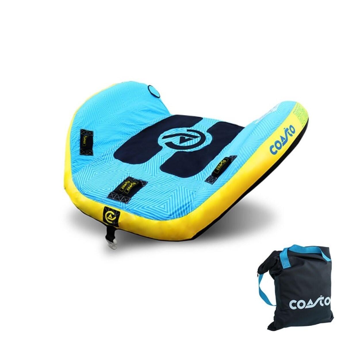 COASTO Opblaasbare Getrokken Boei BEAGLE 67x64" 2 Personen PVC 26G/0.6mm Blauw 420D