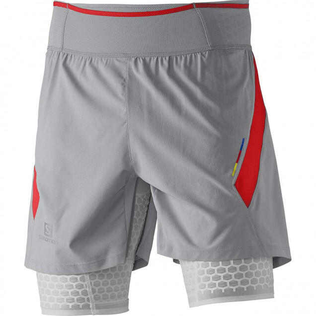 Tussen Particulieren - salomon slab exo twinskin compressie short wit M 3/3