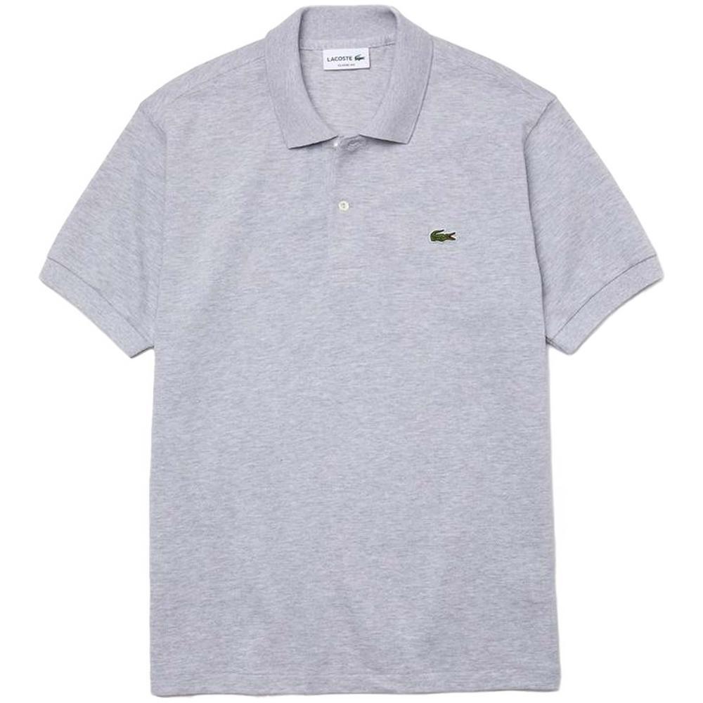 LACOSTE Polo Lacoste de manga curta para homem Col bord-cotes em cinzento