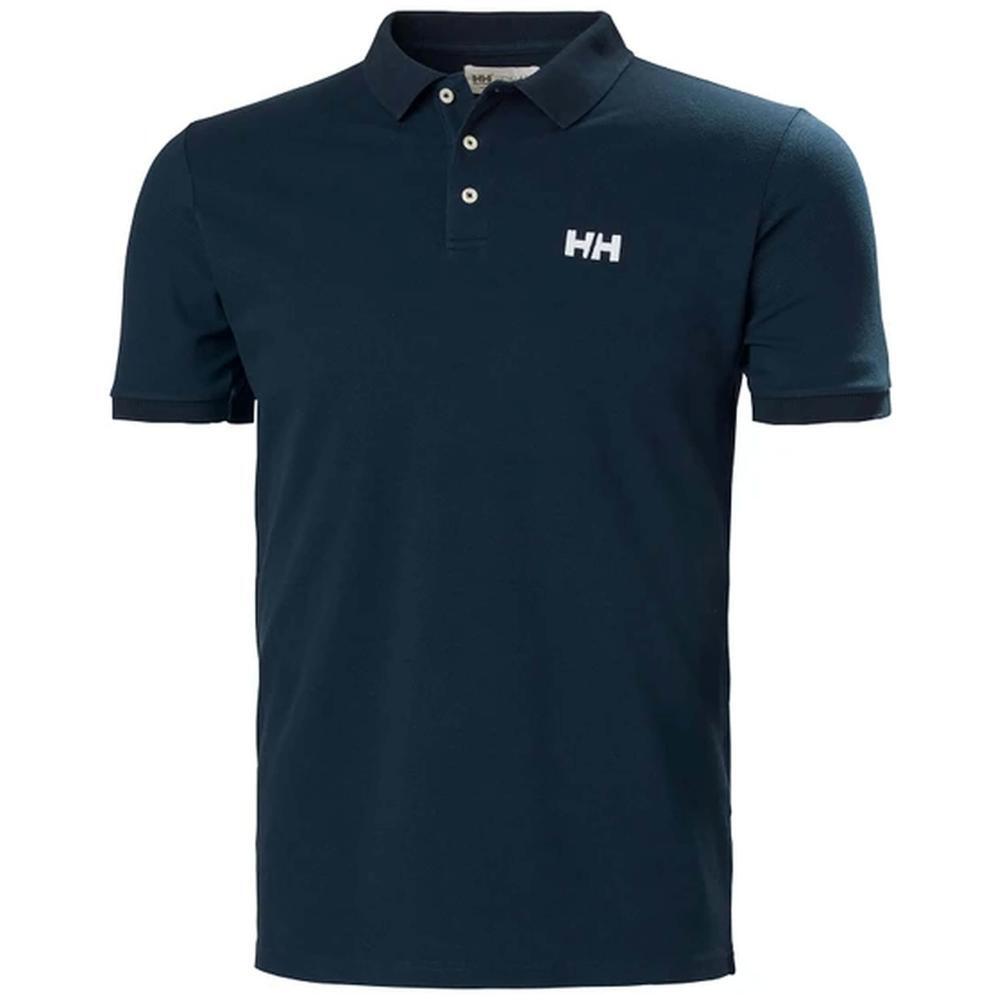 HELLY HANSEN Polo de manga corta para hombre Helly hansen Malcesine en color negro