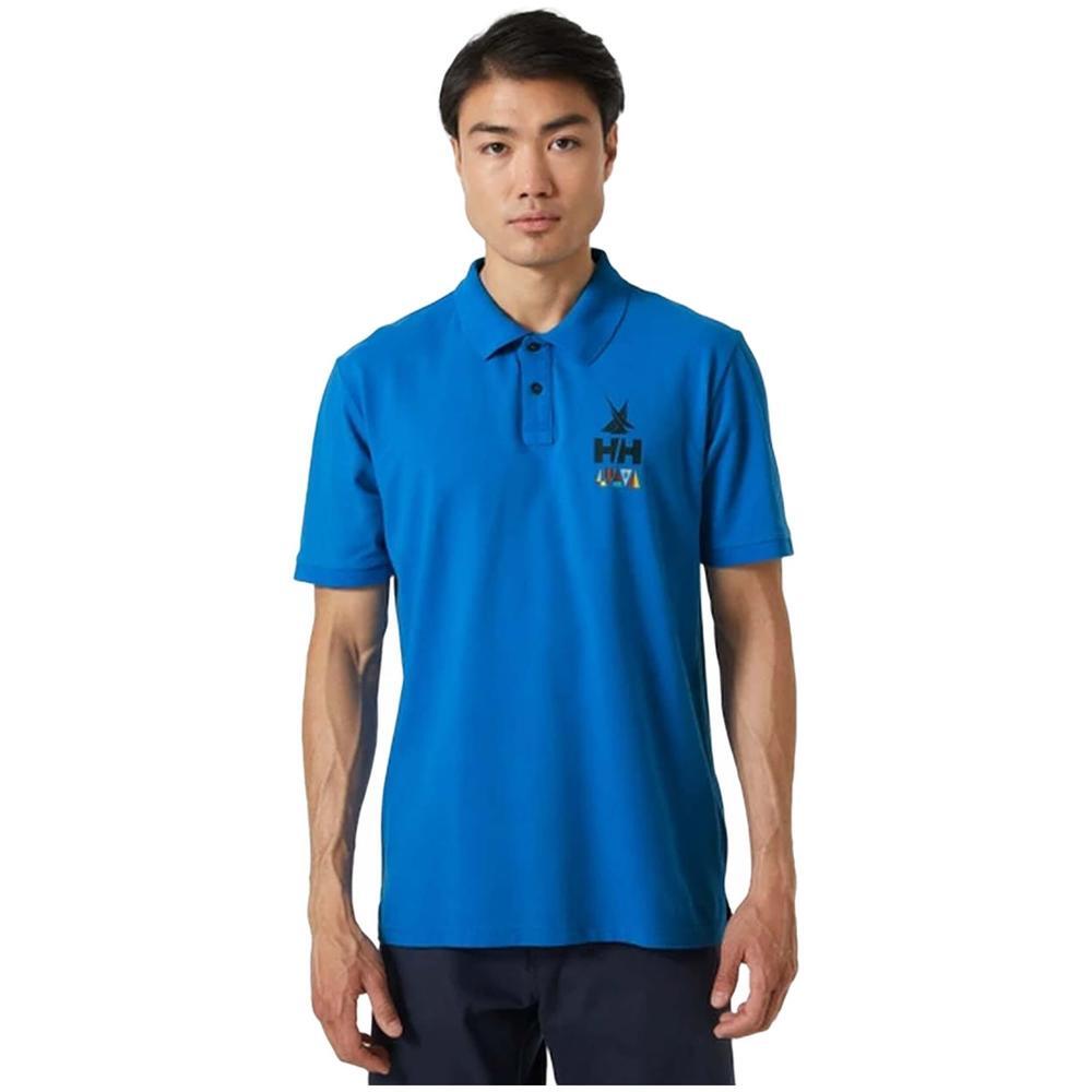 Polo de manga corta para hombre Helly hansen Koster en color azul 3/4