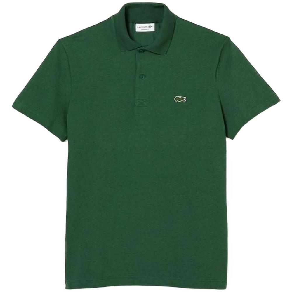 Pólo Lacoste de manga curta para homem em verde