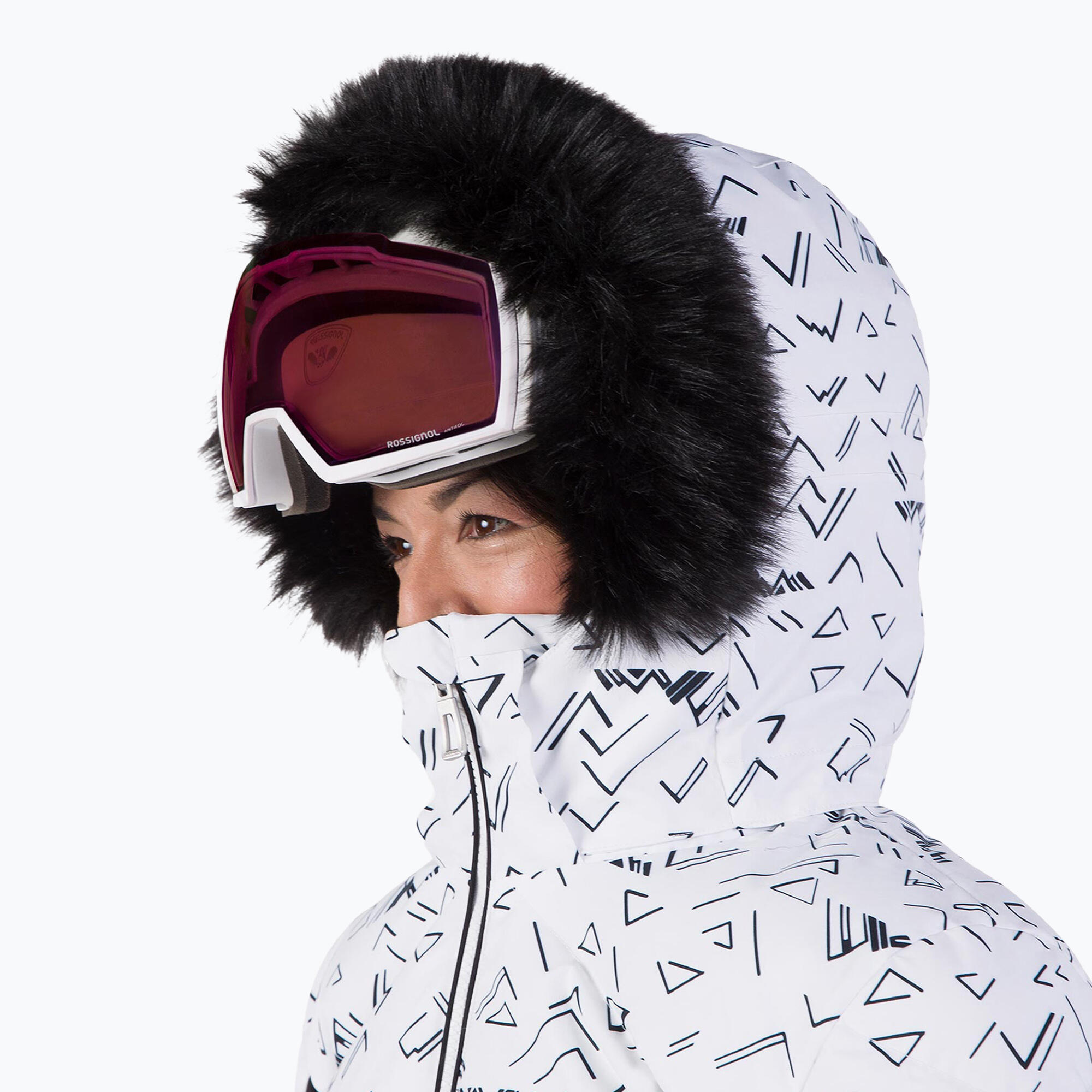 Kurtka narciarska Rossignol damska W Staci PR Puffy JKT biała 4/6