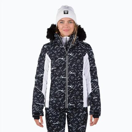 Kurtka narciarska Rossignol damska W Staci PR Puffy JKT czarna