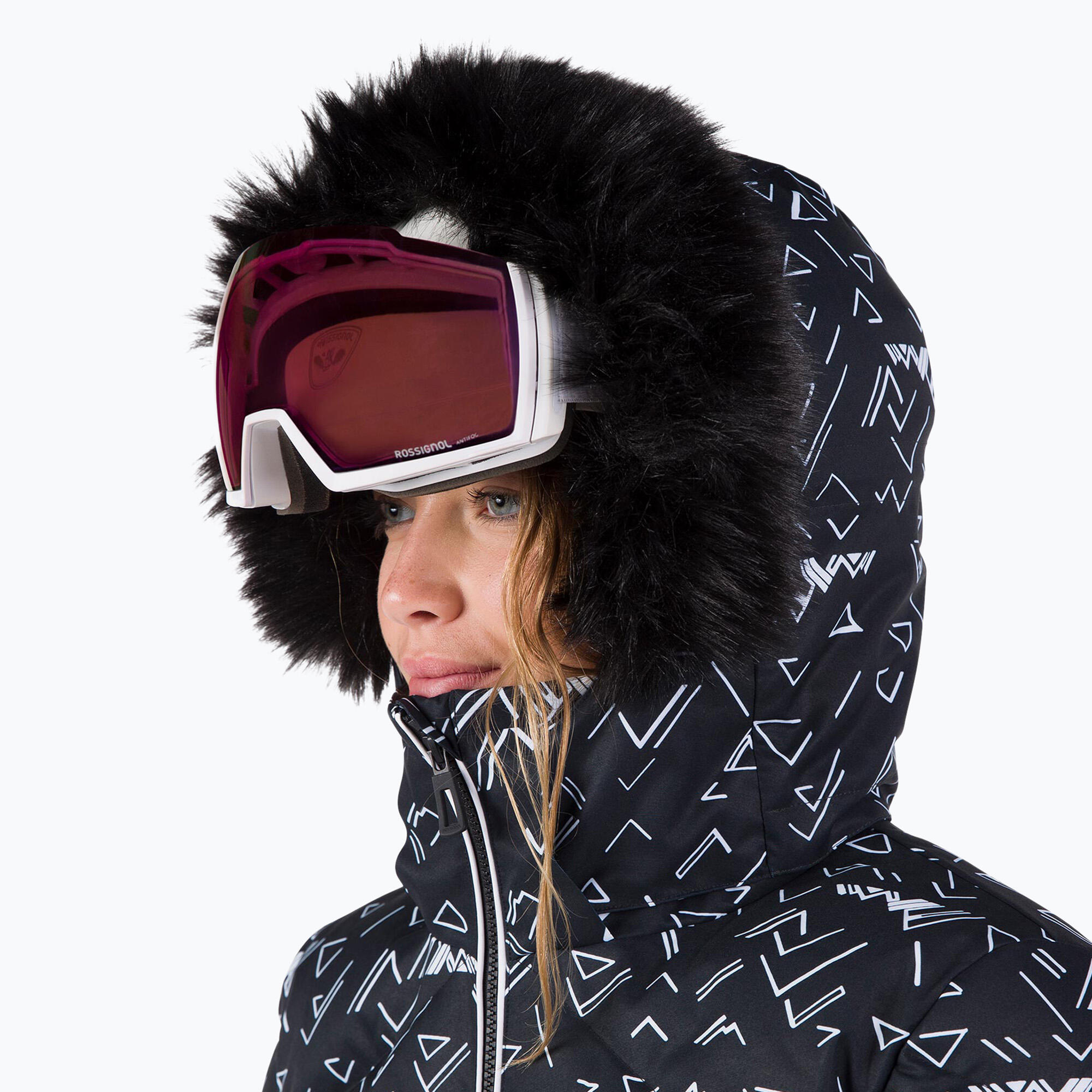 Kurtka narciarska Rossignol damska W Staci PR Puffy JKT czarna 4/6
