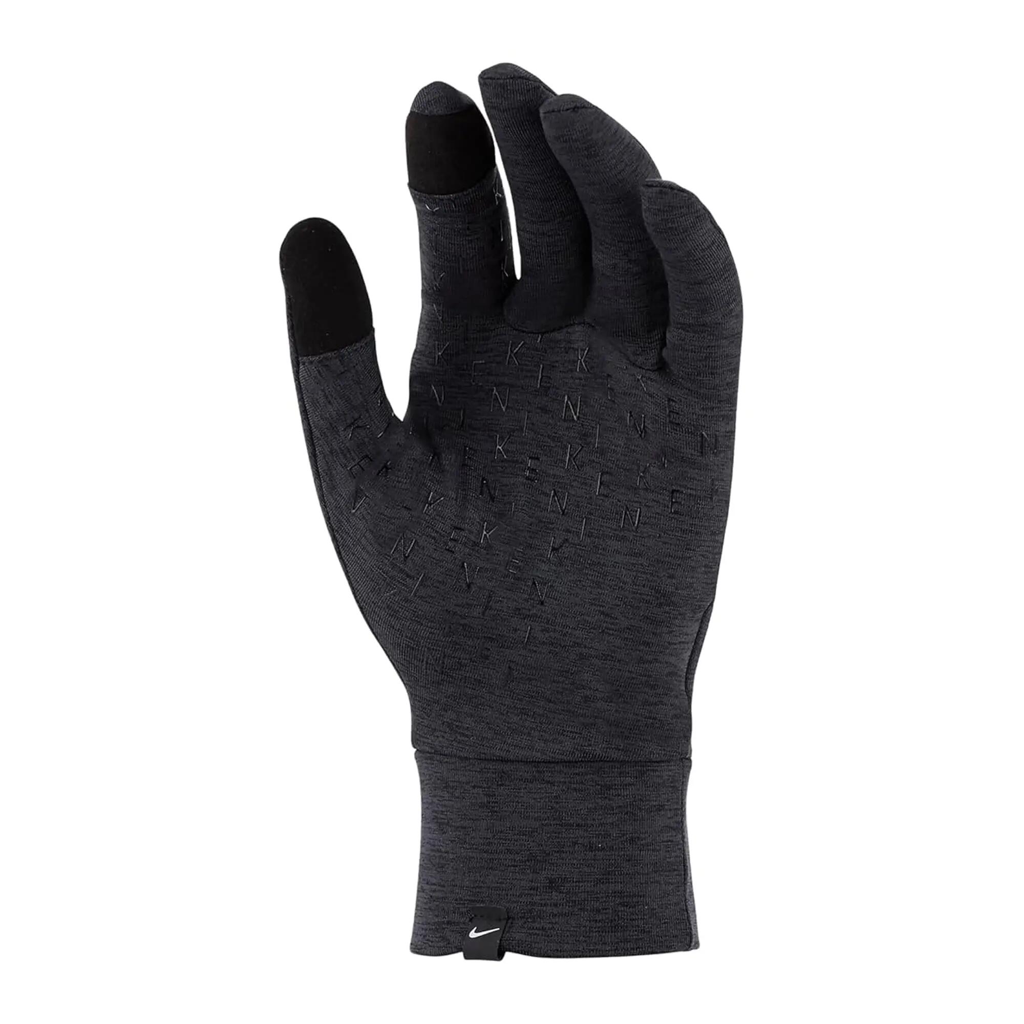Heren Fleece Hardloophandschoenen (Zwart/Zilver Marl) 2/4