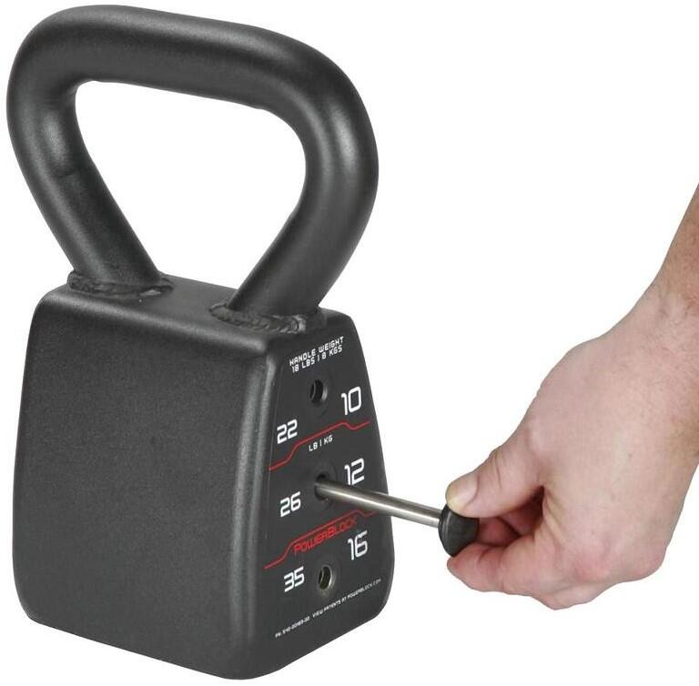 Kettlebell réglable Powerblock - 8 à 16 kg 4/4