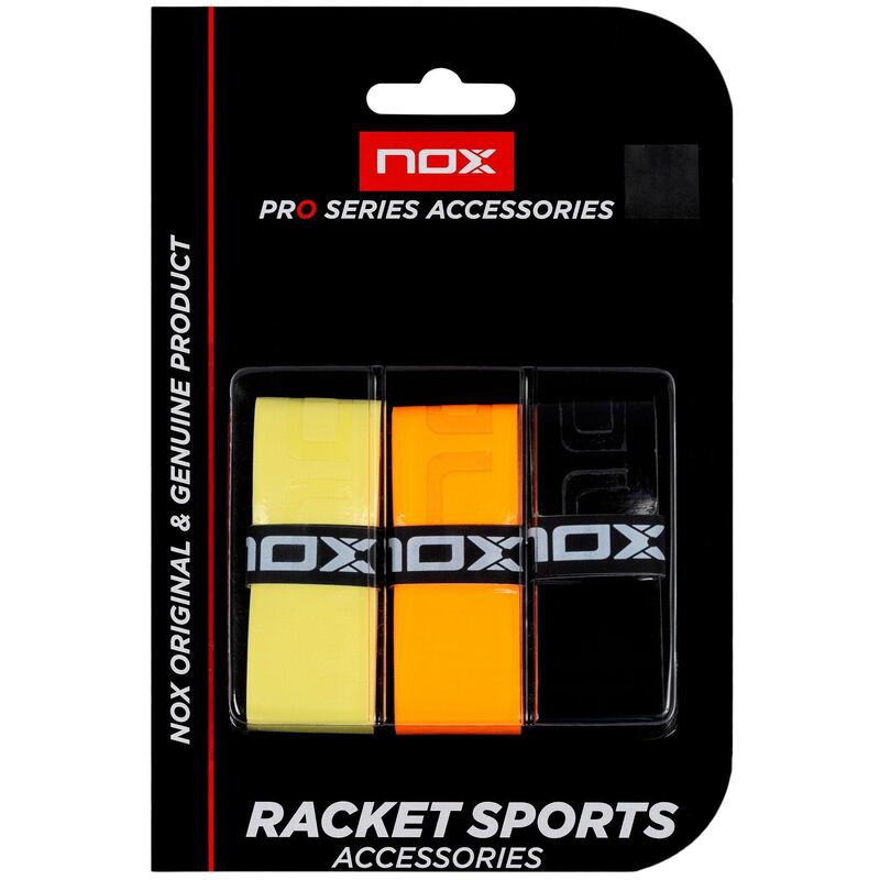 NOX Overgrips Pro Mixed - 3st -  ZWART - unisex