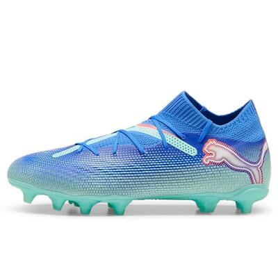 Botas de fútbol FUTURE 7 PRO FG/AG PUMA Gray Skies White Fizzy Apple Yellow