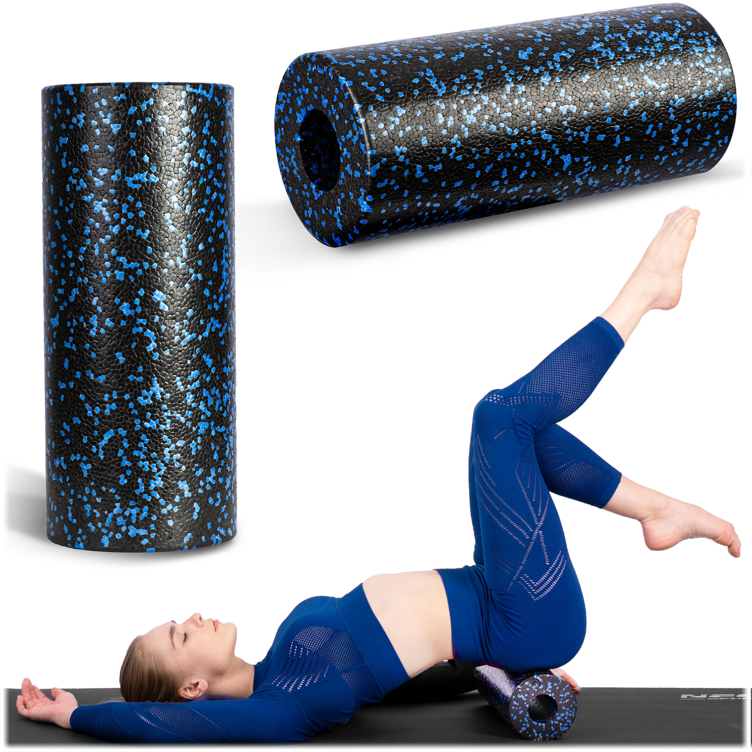 Rullo Di Schiuma Per Fitness – Per Massaggio, Stretching, Allenamento – Dimensioni 33x14 Cm, Leggero