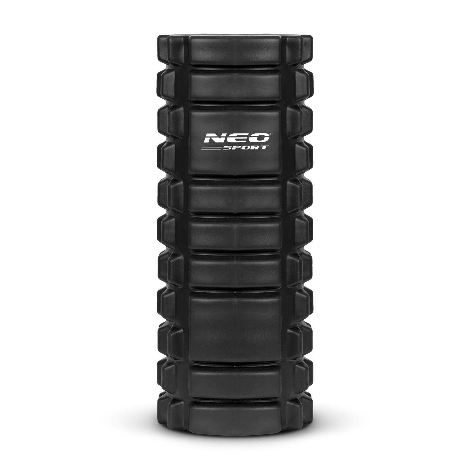 Rodillo de masaje ejercicio protuberancias Eva Neo-Sport Negro 6/7