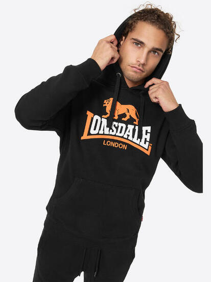 Felpe con cappuccio in pile da uomo Lonsdale Thurning nere