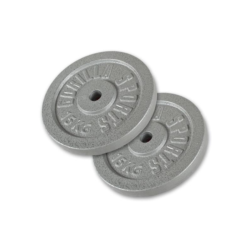 DISQUE DE MUSCULATION FONTE GRIS | DIAM 31MM | AU CHOIX DE 1,25KG À 30KG