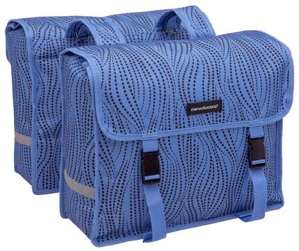 Dubbele fietstas Fiori Double Alma, Blauw