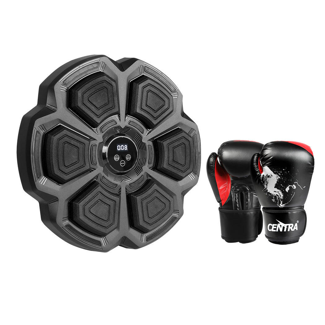 Centra Smart Black Boxing Target and Large Boxing Gloves