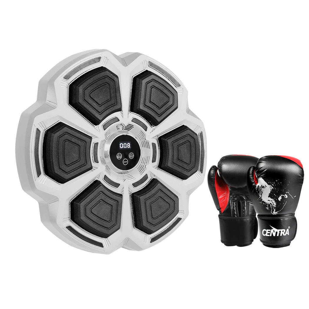 Centra Smart Grey Boxing Target and Large Boxing Gloves
