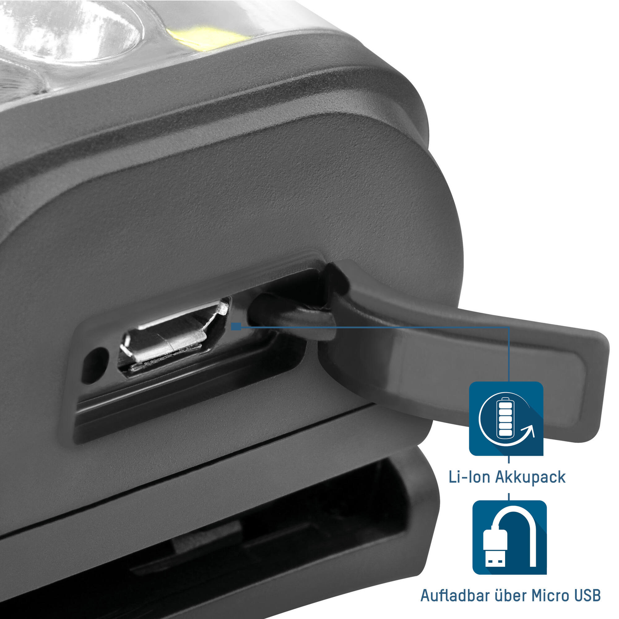 Akku Kopflampe LED 4/7
