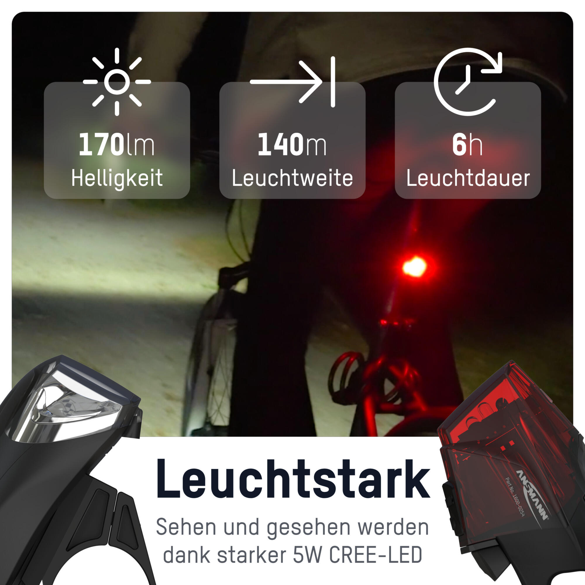 Fahrradlicht Set - Akku 2/7