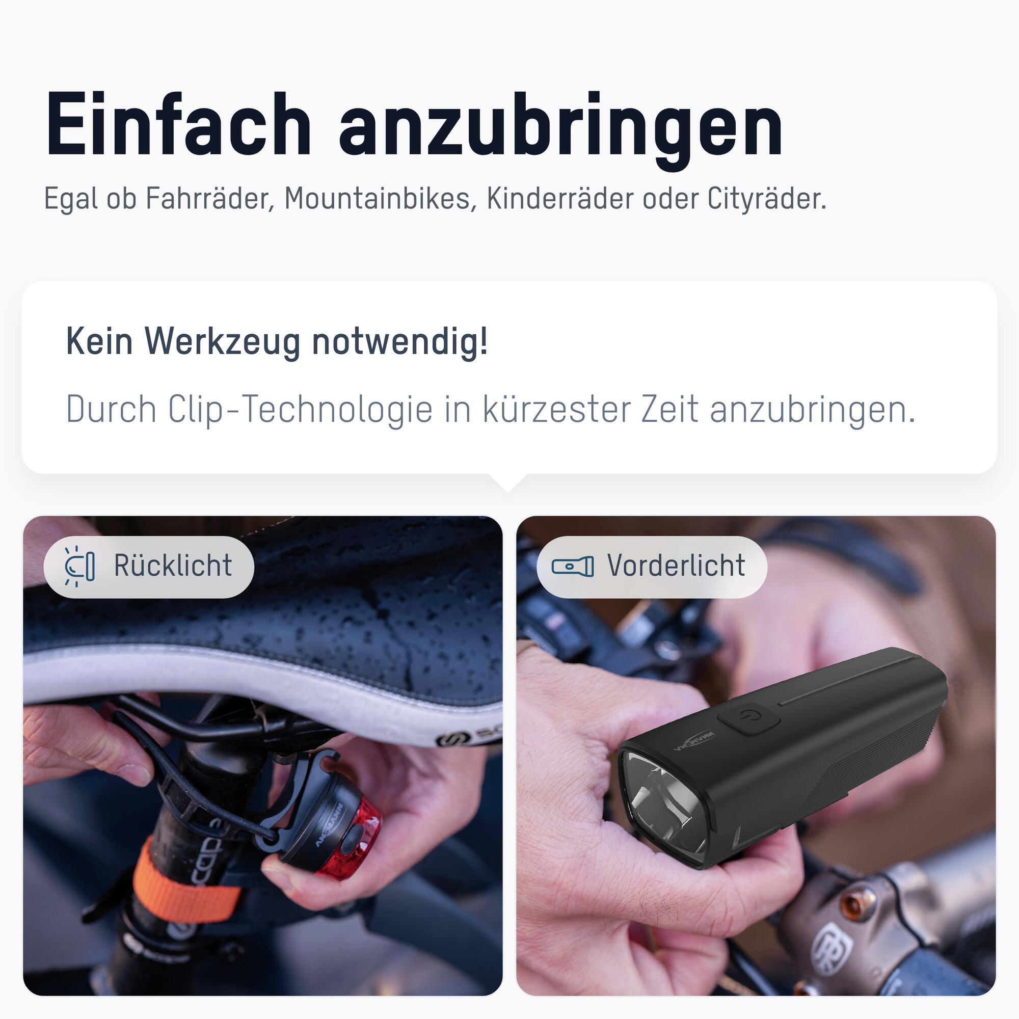 Bikelight Front-LED 50lx 2600mAh 4/7
