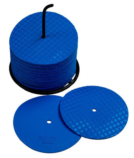 Lot de 24 petits disques de marquage Bleu