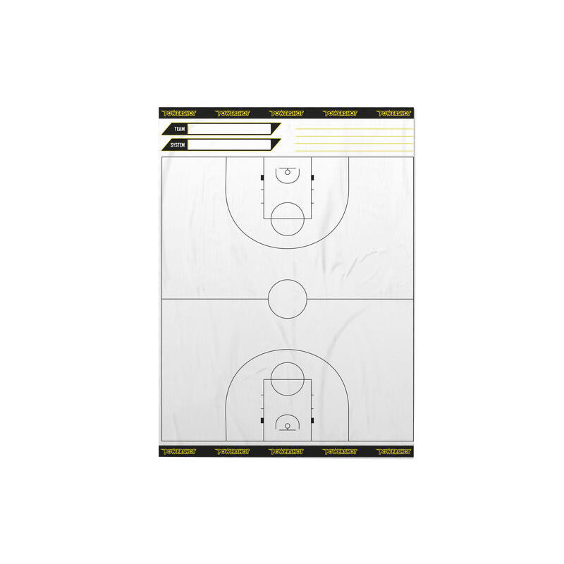 Rouleau de feuilles tactiques pour basketball - Terrain entier